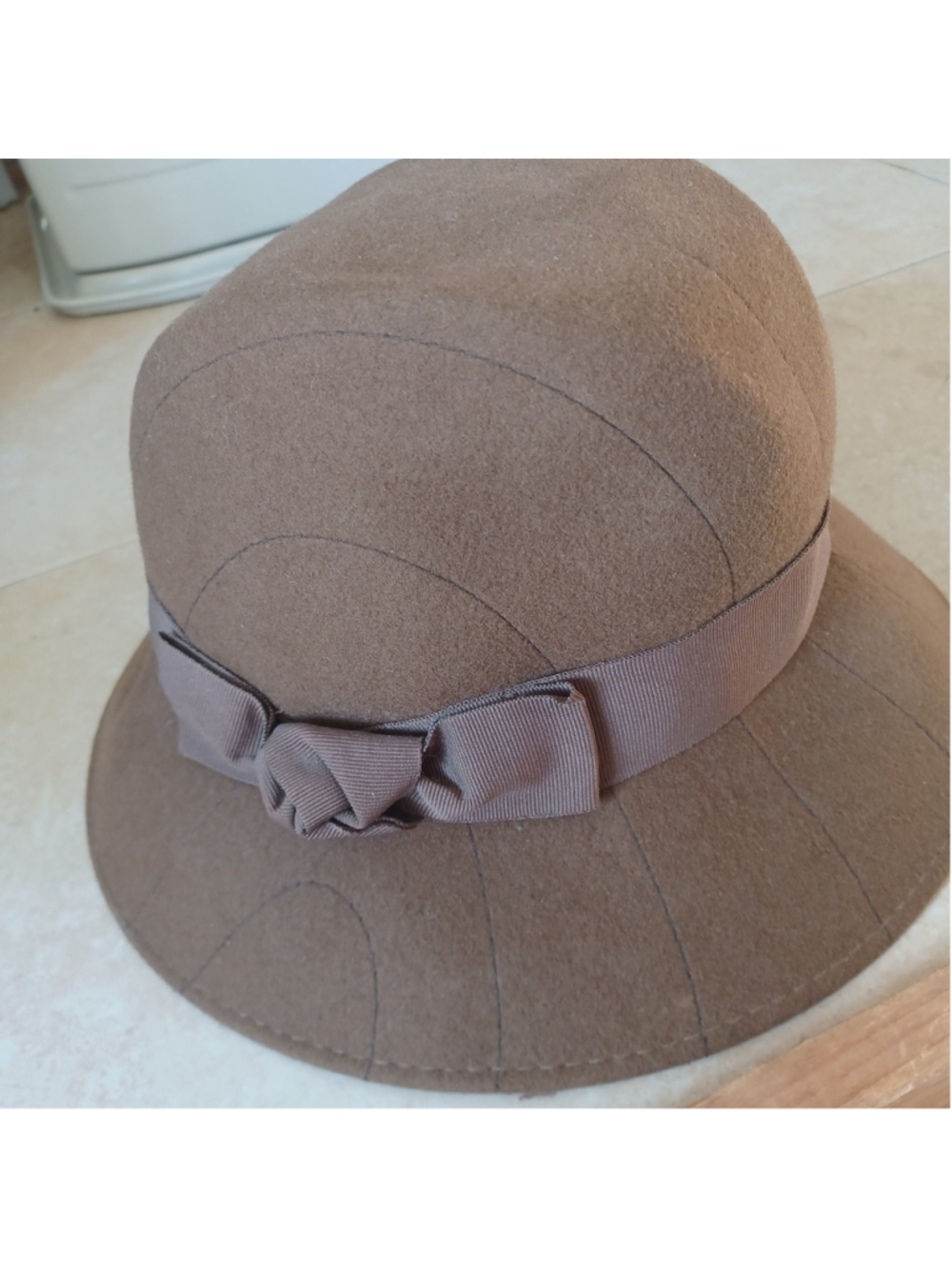 Vintage Alessandra bocce Italy felt wool hat o/s